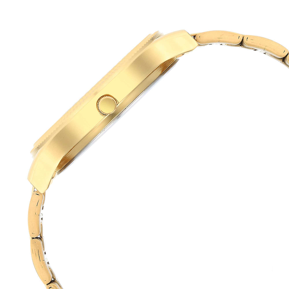 Titan Quartz Analog Champagne Dial Stainless Steel Strap Watch for Men