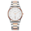 Edge Metal Silver Dial Leather Strap Watch 1683KM01