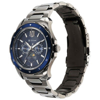 Titan Regalia Blue Dial Grey Metal Strap Multifunction Watch for Men