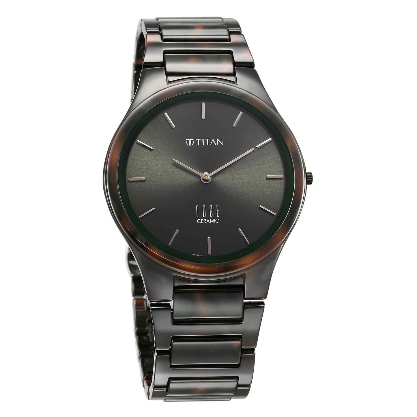 Titan Edge Ceramic Strap Material Ceramic Dial Colour Green 1696KC04
