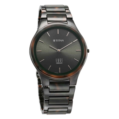 Titan Edge Ceramic Strap Material Ceramic Dial Colour Green 1696KC04