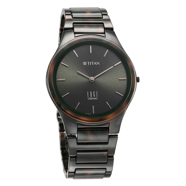 Titan Edge Ceramic Strap Material Ceramic Dial Colour Green 1696KC04