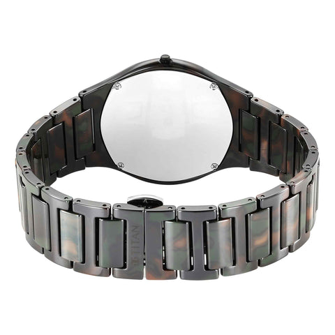 Titan Edge Ceramic Strap Material Ceramic Dial Colour Green 1696KC04