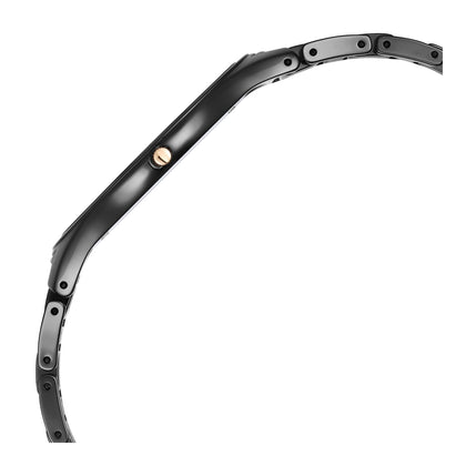 Titan Edge Strap Material Solid Ceramic Dial Colour Black 1696NC12