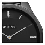 Titan Edge Strap Material Solid Ceramic Dial Colour Black 1696NC12