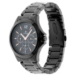 Titan Quartz Multifunction Black Dial Stainless Steel Strap Watch for Men