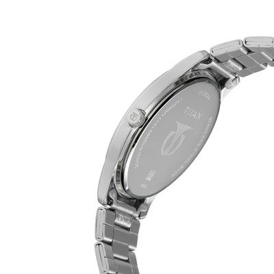 Titan Workwear White Dial Analog with Date Stainless Steel Strap watch for Men