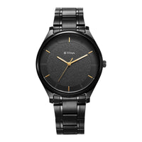Titan Quartz Alog Silver Dial Watch for Men (1802NM01)