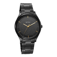 Titan Quartz Alog Silver Dial Watch for Men (1802NM01)