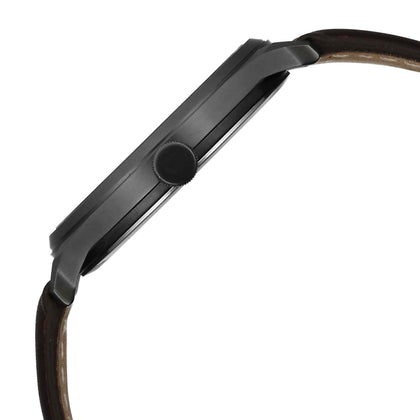 Titan Neo Economy IV Strap Material Leather Dial Colour Brown 1802QL02