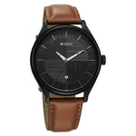 Titan Neo Economy IV Strap Material Leather Dial Colour Grey 1802QL03