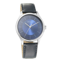 Titan Men's Urban Edge Lustrous Blue Dial Leather Watch