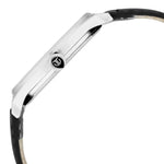 Titan Men's Minimalist Zen Watch: Sleek Leather Strap with Contrast Hands