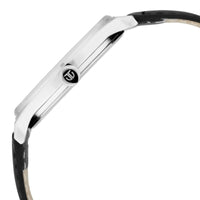 Titan Men's Minimalist Zen Watch: Sleek Leather Strap with Contrast Hands