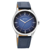 Titan Neo Economy V Blue Round Dial Leather Strap Watch For Men
