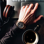 Titan Neo SplashBlack Dial Quartz Multifunction Stainless Steel Strap watch for Men