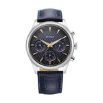 Titan Regalia Opulent Quartz Analog with Day and Date Blue Dial Blue Leather Strap Watch for Men