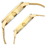 Titan Bandhan Champagne Dial Analog Stainless Steel Strap watch for Couple