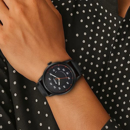 Titan Tuners Strap Material Leather Dial Colour Black 1806NL05