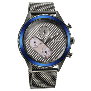 Titan Quartz Analog Anthracite Dial Stainless Steel Strap Watch for Men