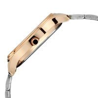 Titan Metal Brown Dial Analog with Day and Date Stainless Steel Strap Watch for Men