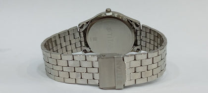 Titan Karishma Black Dial Silver Stainless Steel Strap Analog Watch For Men  1824SM01