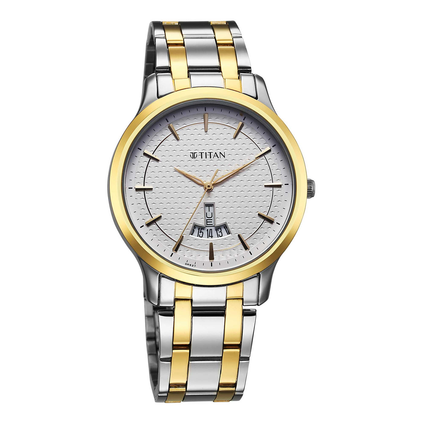 Titan White Dial Alog Watch for Men
