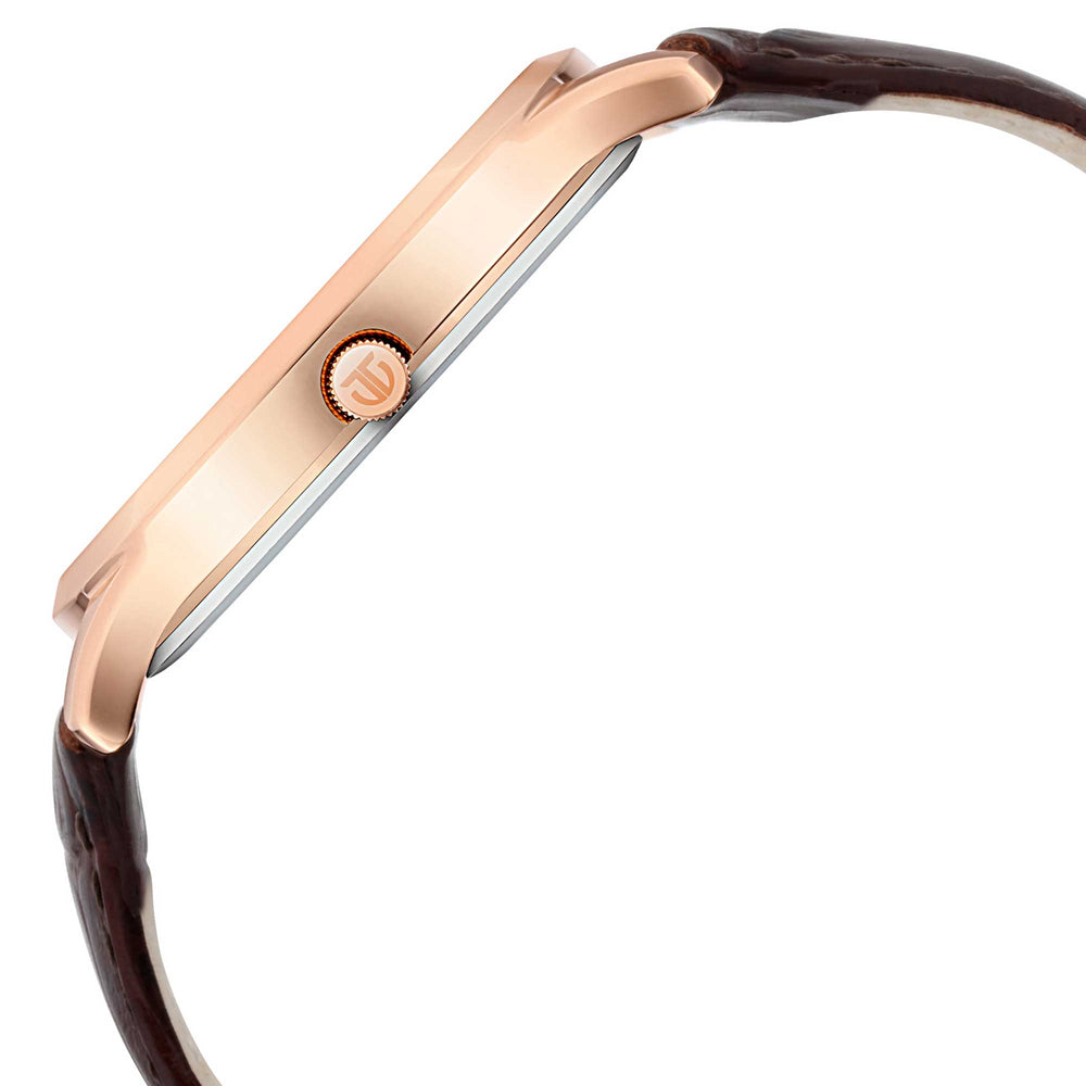 Titan Rose Gold Dial Analog with Date Leather Strap watch for Men
