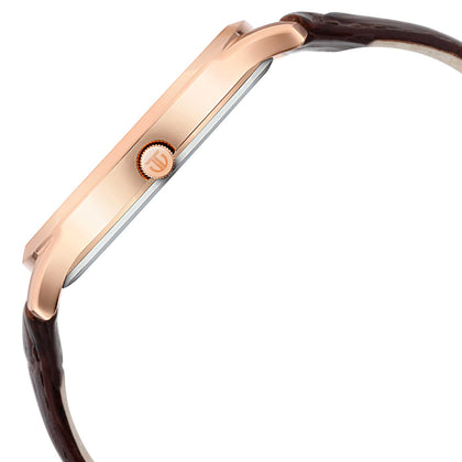 Titan Rose Gold Dial Analog with Date Leather Strap watch for Men