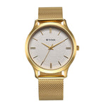 Titan Karishma Quartz Analog White Dial Stainless Steel Strap Watch for Men