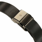 Titan Edge Murals Quartz Analog Pink Dial Grey Stainless Steel Strap Watch For Men