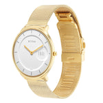 Titan Edge Baseline White Dial Analog Stainless Steel Strap Watch for Men