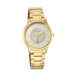 Titan Quartz Analog with Day and Date Yellow Dial Metal Strap Watch for Men