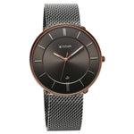 Titan Quartz Analog Anthracite Dial Stainless Steel Strap Watch for Men