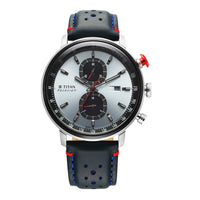 Titan Men Stainless Steel Round Shape Watches(1857KL02)