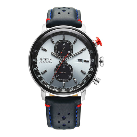 Titan Men Stainless Steel Round Shape Watches(1857KL02)