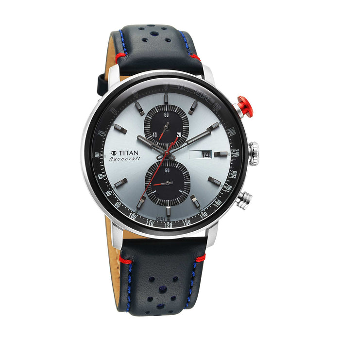 Titan Men Stainless Steel Round Shape Watches(1857KL02)