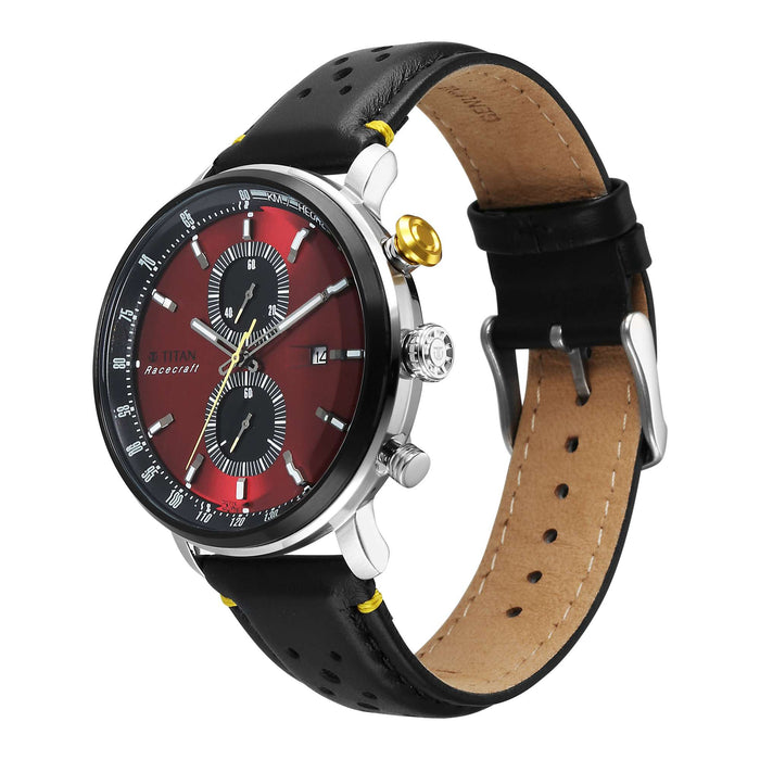 Titan Men Stainless Steel Round Shape Watches(1857KL03)