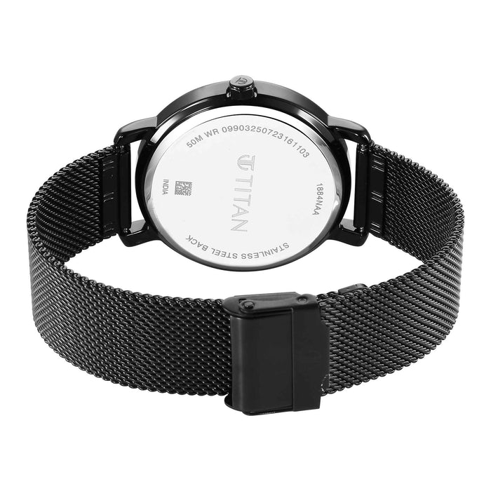 Titan Workwear Quartz Analog Anthracite Dial Steel Strap Watch for Men