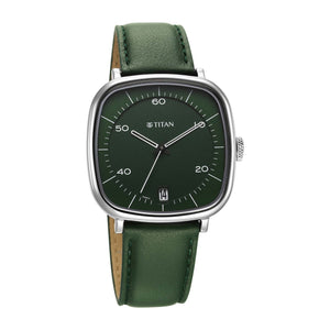 Green dial square watches for men 