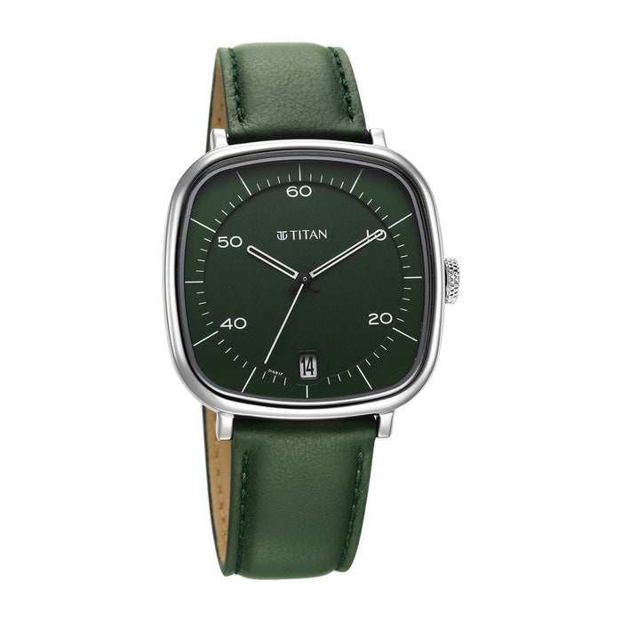 Green dial square watches for men 