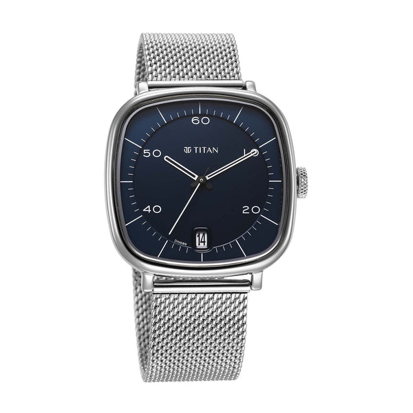 Blue dial square watches for men 
