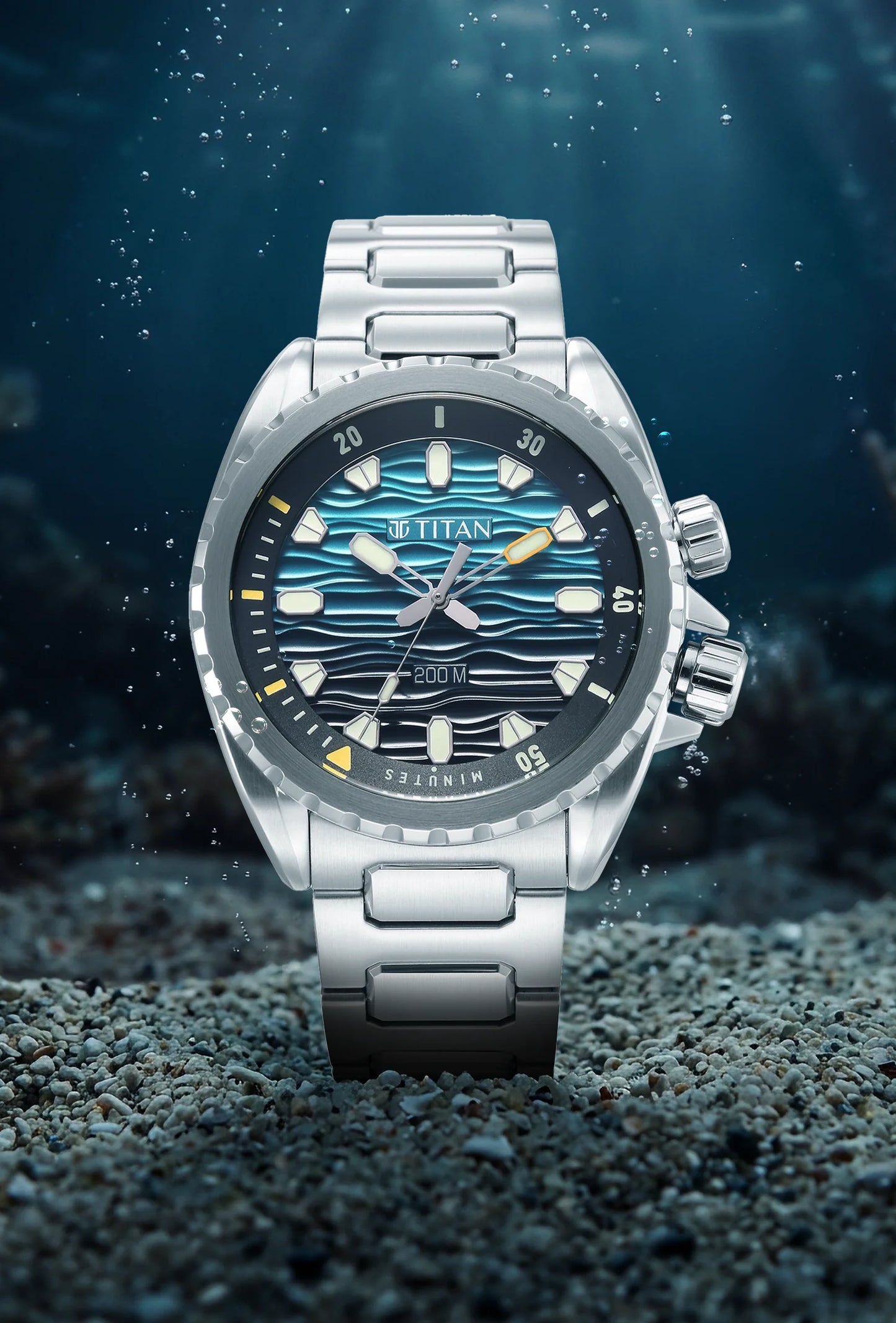 Titan Zero Hour Diver's Blue Dial Analog Watch