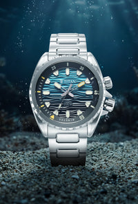 Titan Zero Hour Diver's Blue Dial Analog Watch