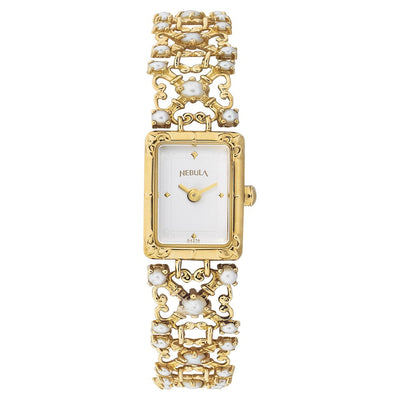 Titan Nebula Quartz Analog 18 Karat Solid Gold Watch for Women
