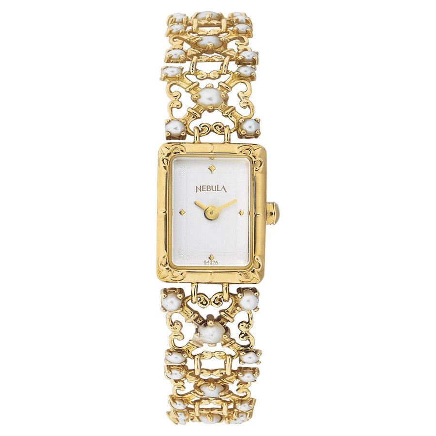 Titan Nebula Quartz Analog 18 Karat Solid Gold Watch for Women
