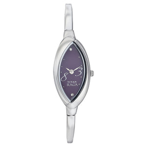 Titan Quartz Analog Purple Dial Watch for Women