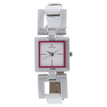 Titan Quartz Analog White Dial Leather Strap Watch for Women