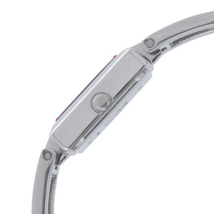 Titan Quartz Analog White Dial Leather Strap Watch for Women