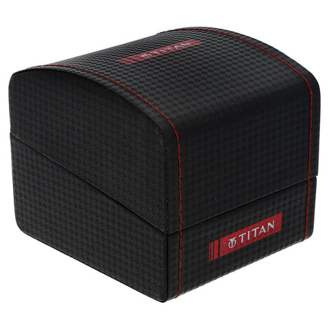 Titan Quartz Analog Black Dial Stainless Steel Strap Watch for Women